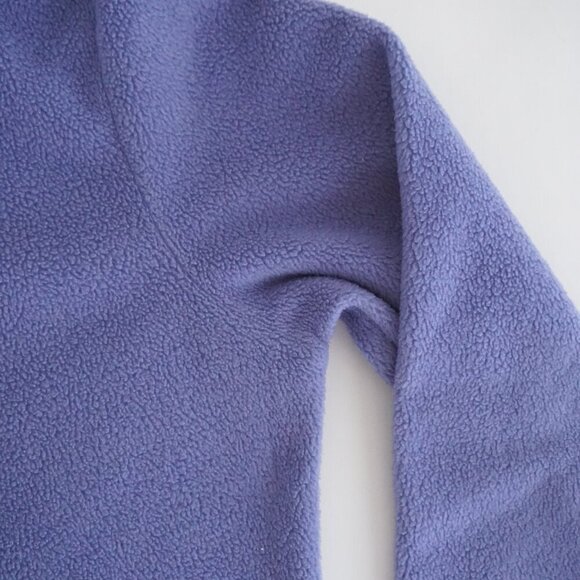 Vintage Croft & Barrow Lavender Embroidered Snowman Fleece Crewneck Sweater L - Picture 8 of 11